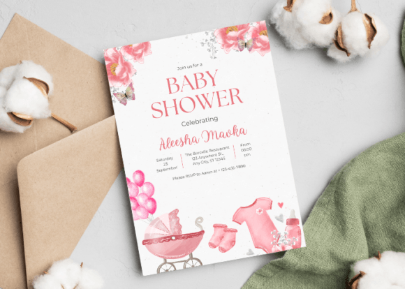 Download Editable Baby Shower Invitation Template - Invitation template Collection