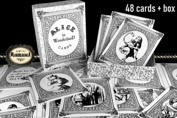 Download Alice Wonderland Ink Saver Cards - Save Collection