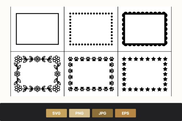 Download Black and White Decorative Border Frames - White Collection