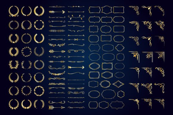 Download Vintage Calligraphic Elements. - Vintage Collection