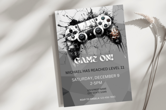 Download Gamer Boy Birthday Invite Template - Invite Collection