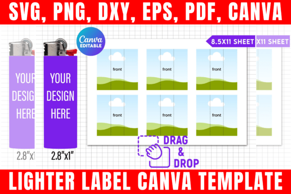 Download Lighter Label Canva Editable Template - Label Collection