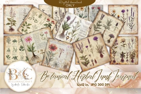 Download Vintage Botanical Herbal Junk Journal - Vintage Collection