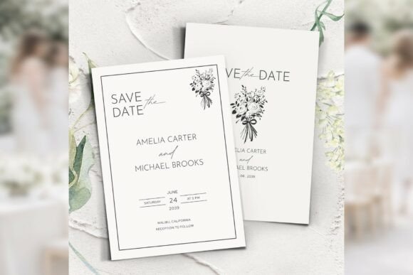Download Modern Elegant Save Date Canva Bd009 - Modern Collection